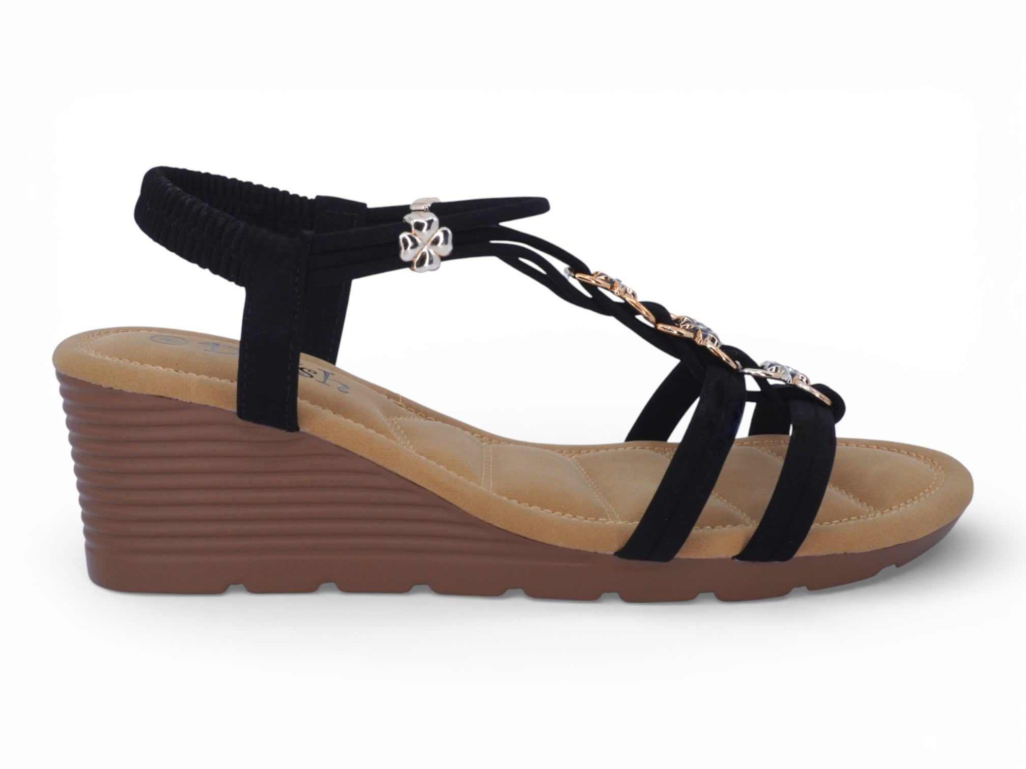 Women's Black Shayla Wedge