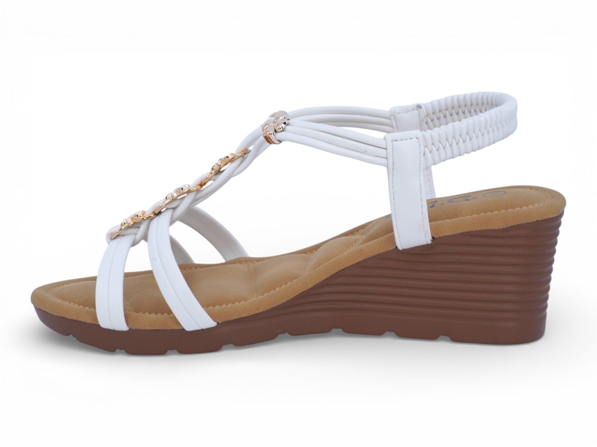 Women's White Shayla Wedge
