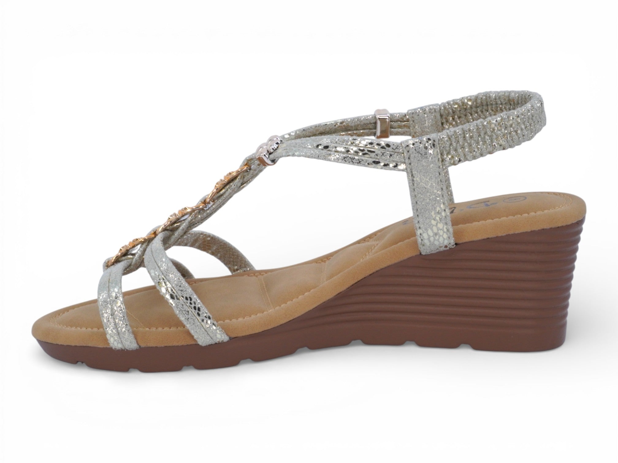 Women's Gold Shayla Wedge