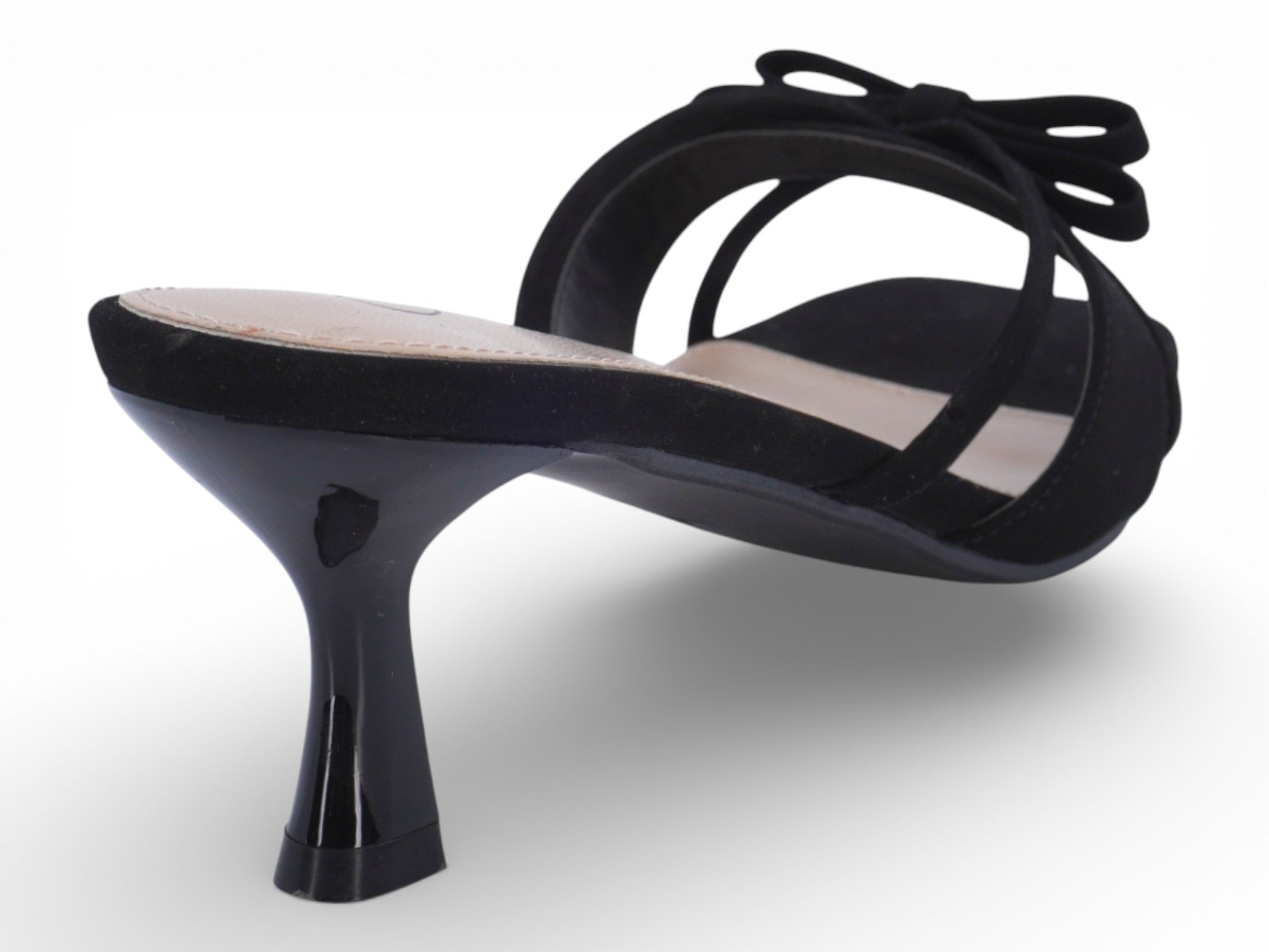 Women's Black Poppy Kitten Heel