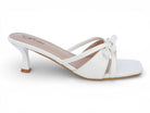 Women's White Poppy Kitten Heel