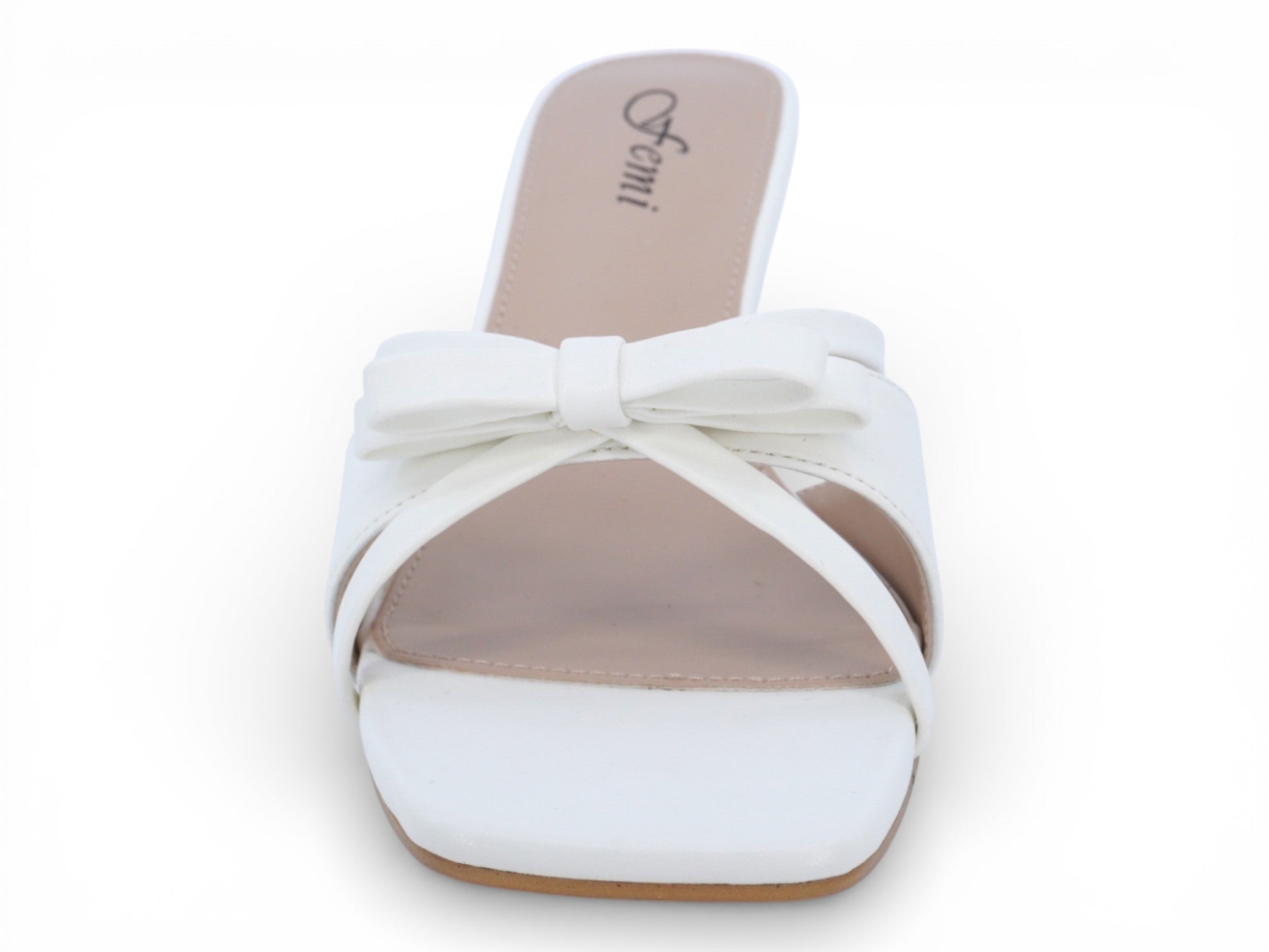 Women's White Poppy Kitten Heel