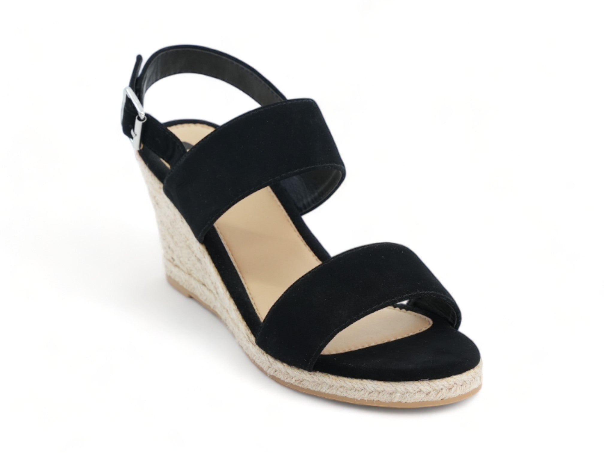 Women's Black Vicky Espadrille Wedge