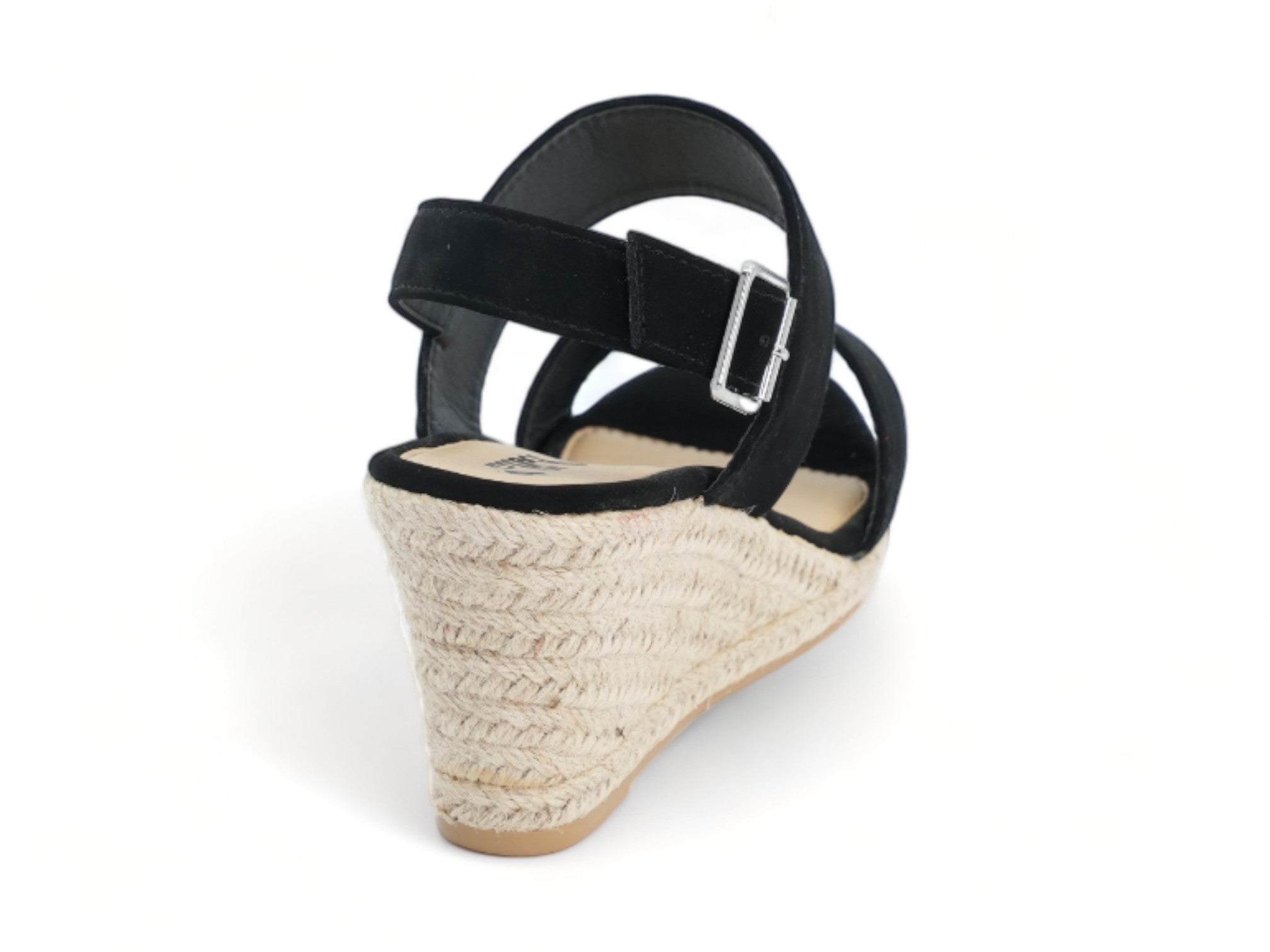 Women's Black Vicky Espadrille Wedge