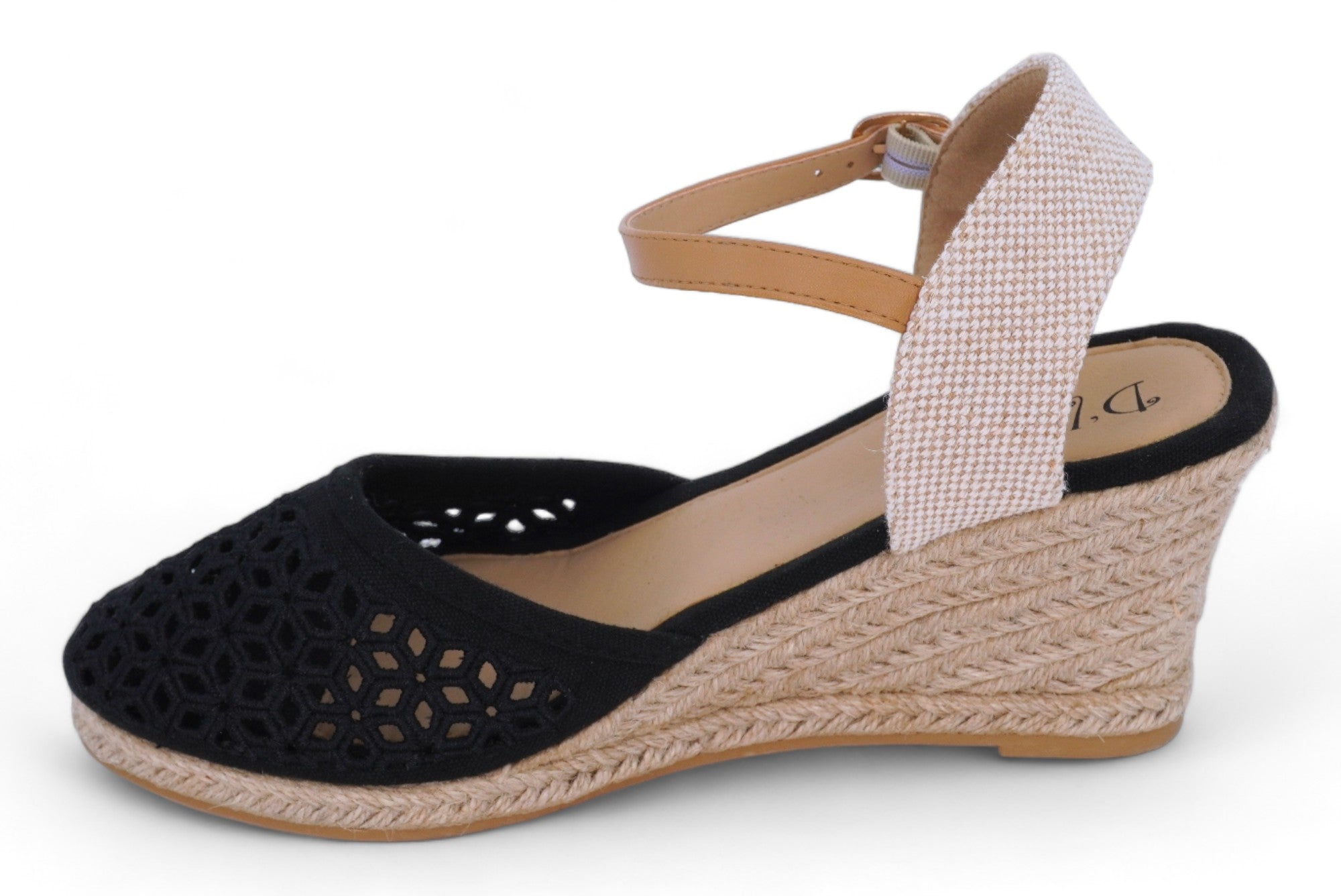 Women's Black Kelsey Espadrille Wedge