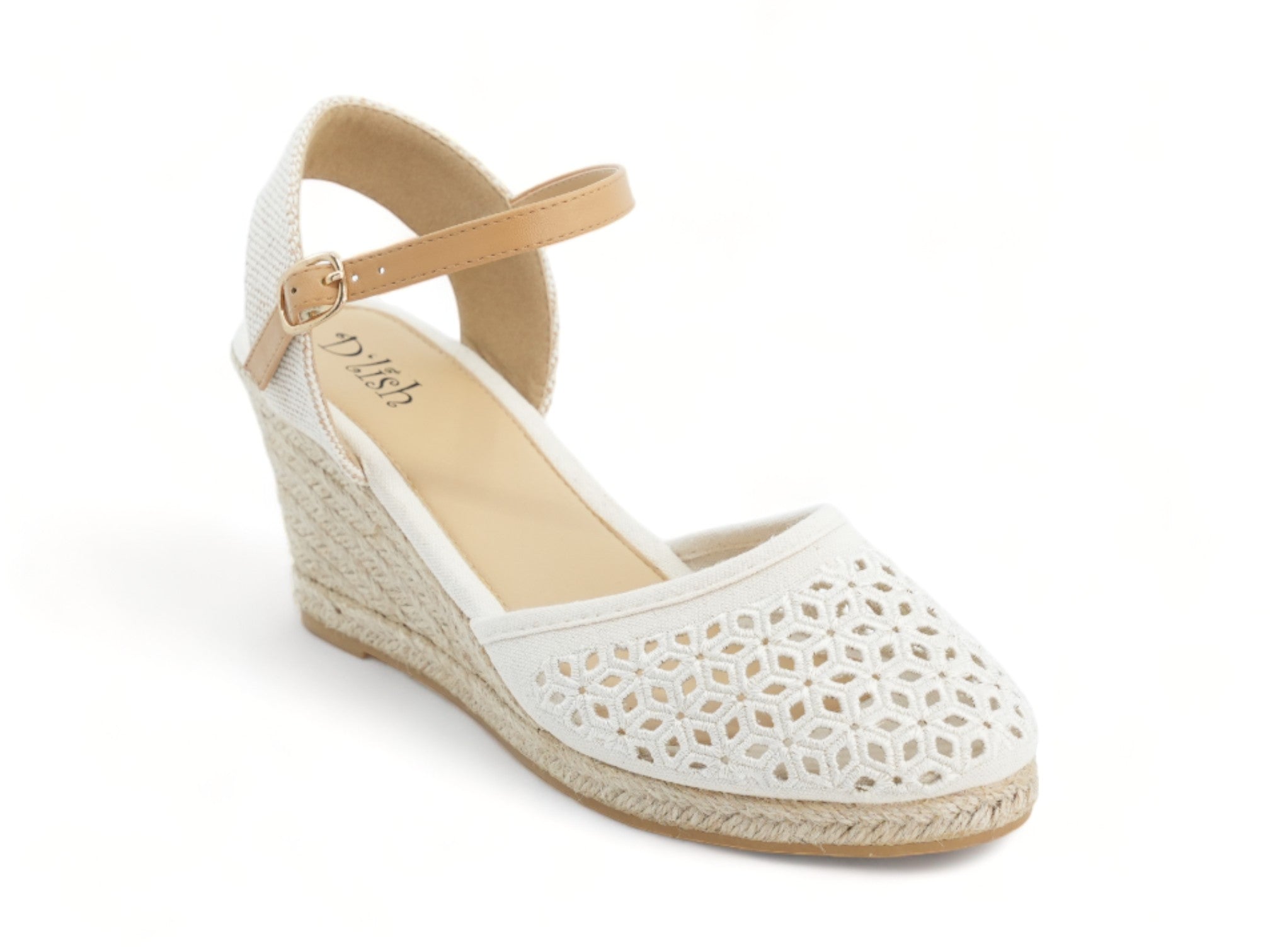 Women's Cream Kelsey Espadrille Wedge