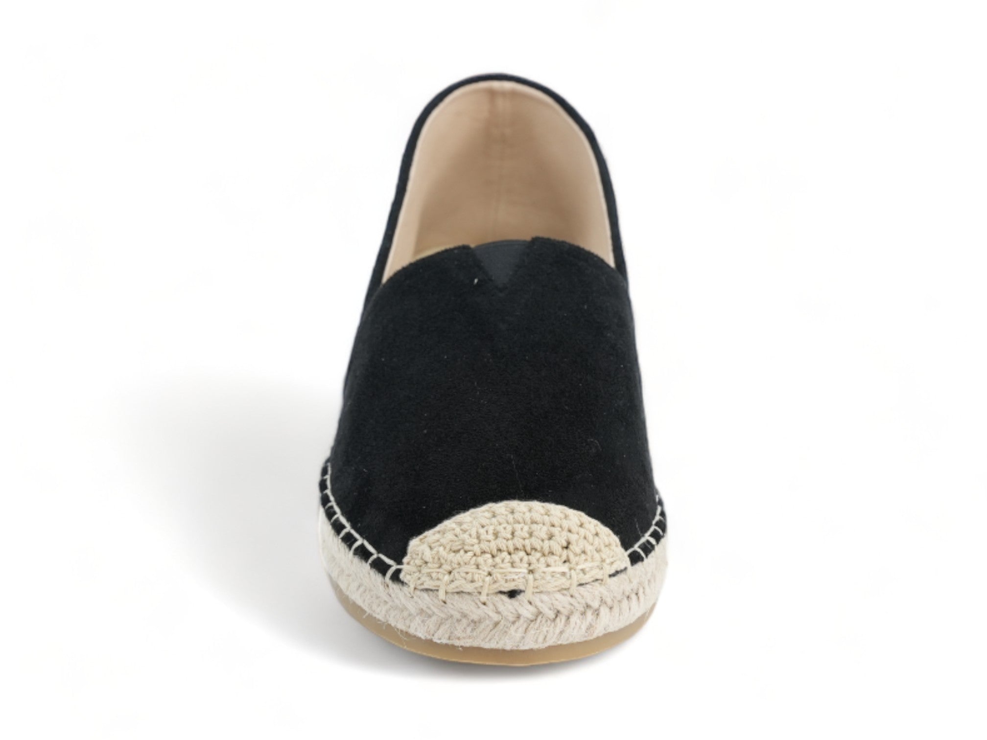 Women's Black Microfiber Espadrille