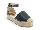 Women's Black Platform Espadrille