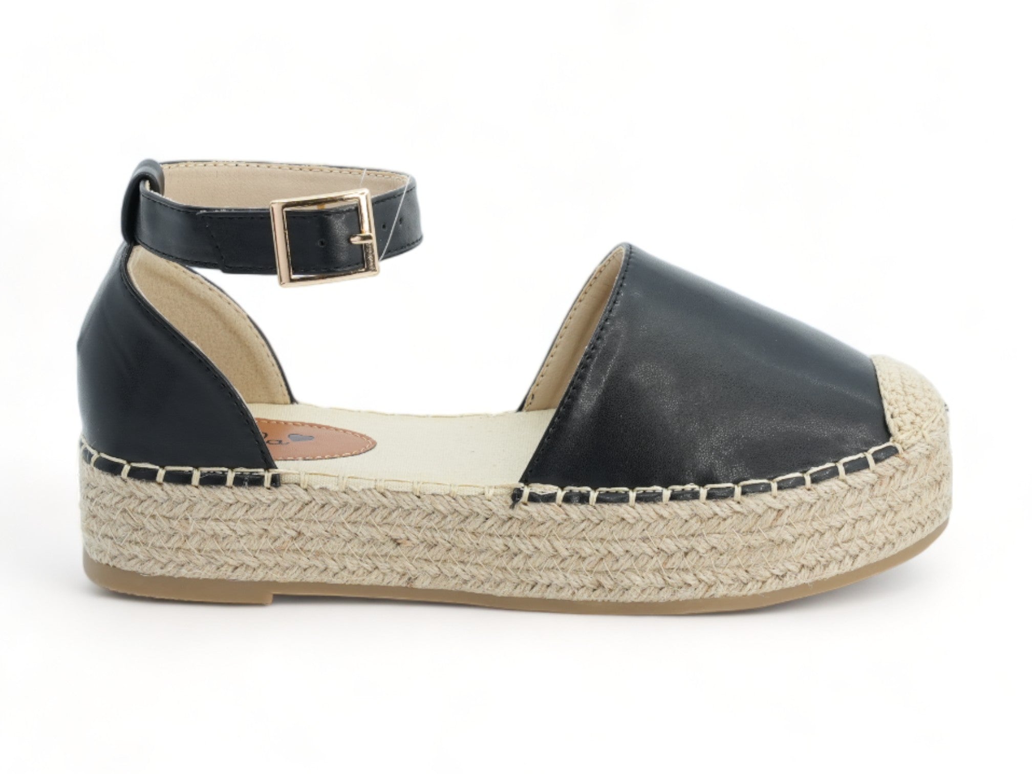 Women's Black Platform Espadrille