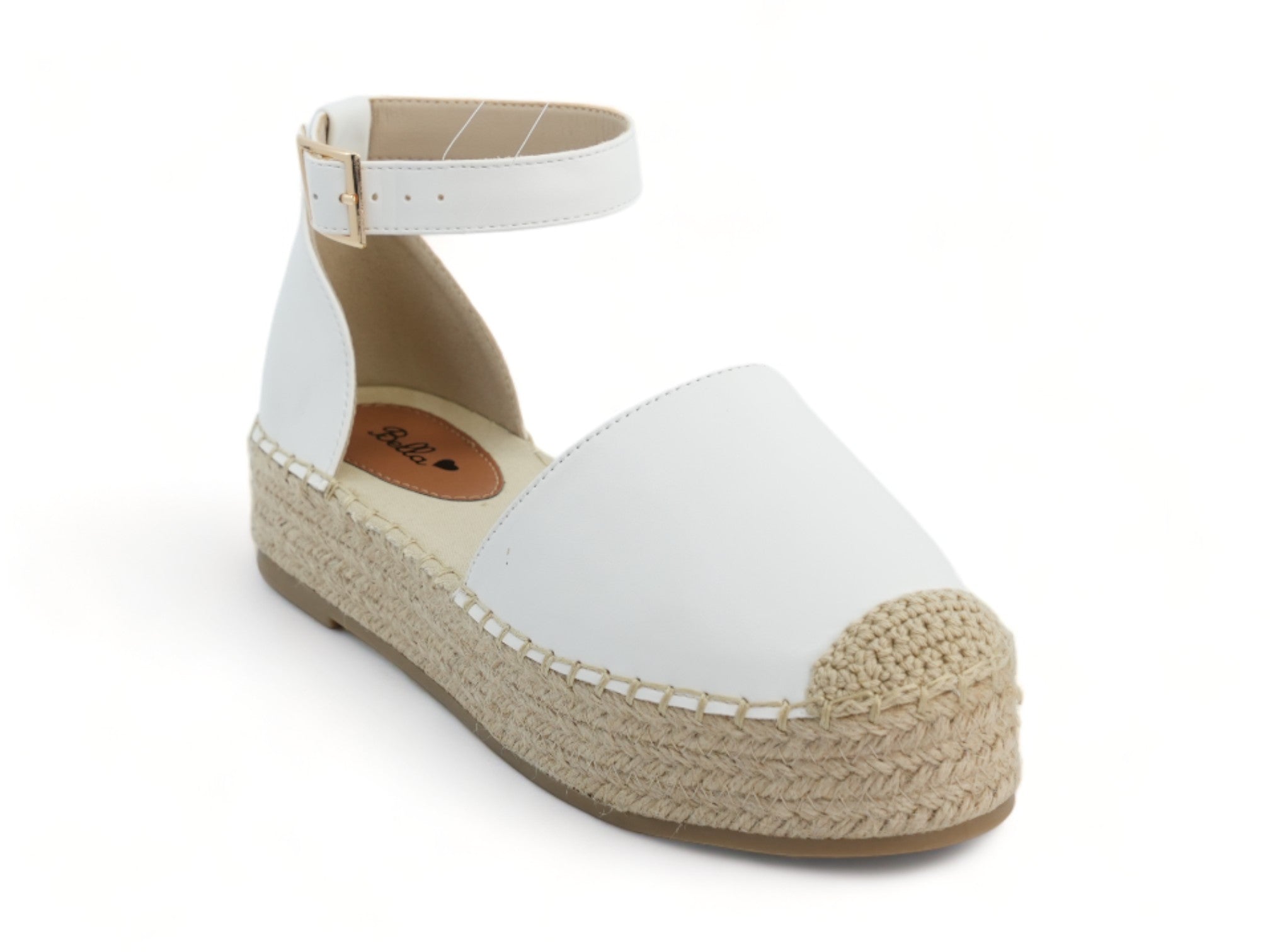 Women's White Platform Espadrille