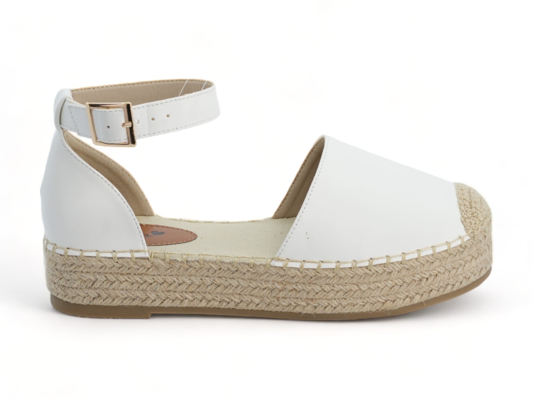 Women's White Platform Espadrille
