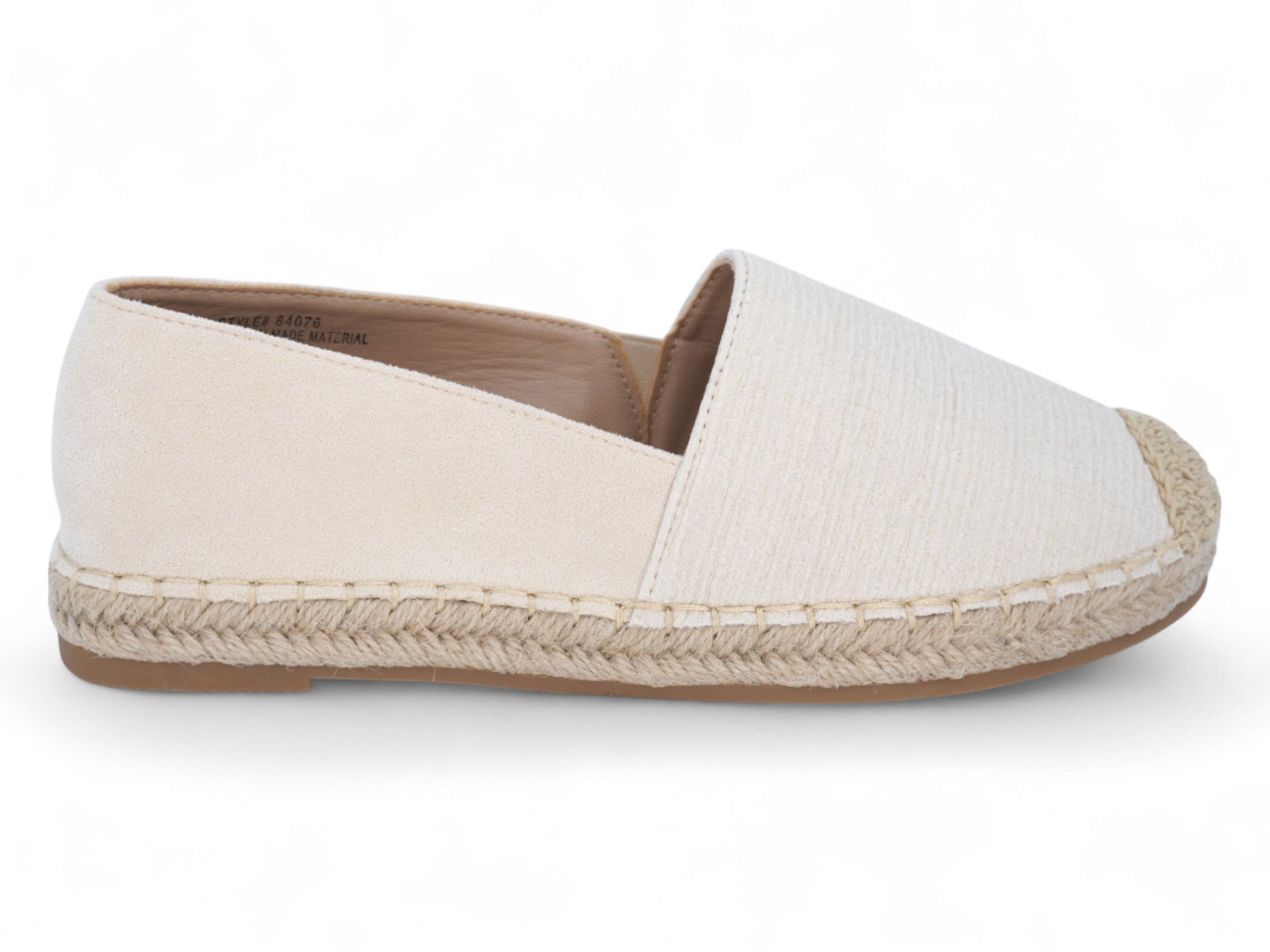 Women's Textured Champagne Espadrille