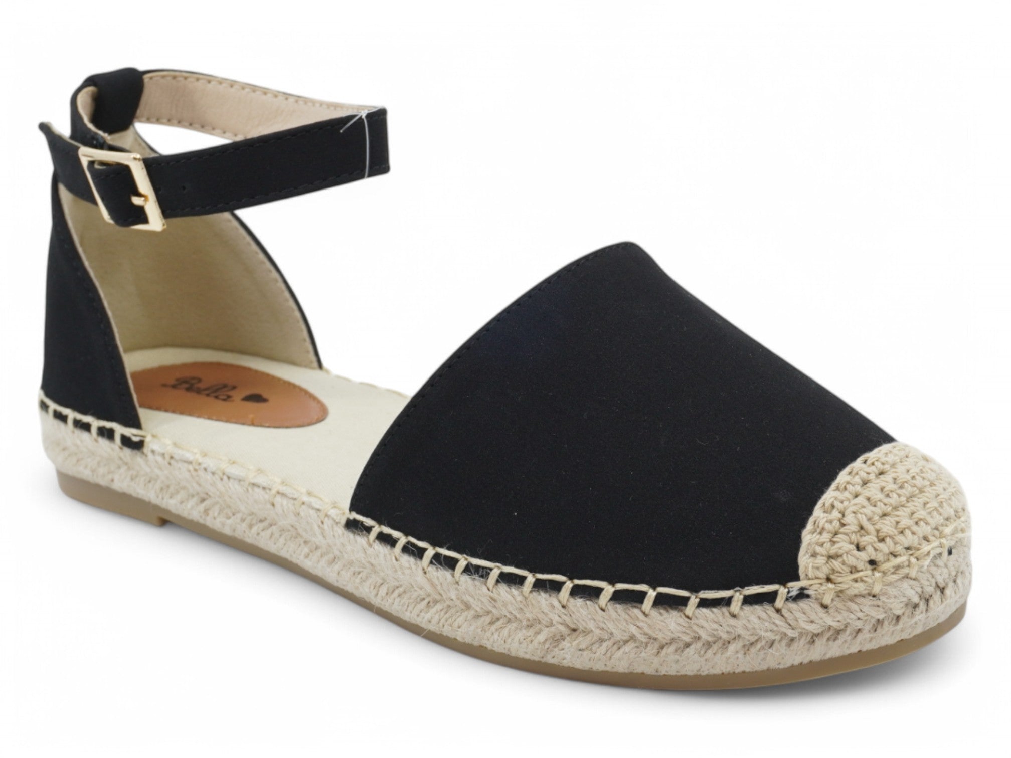 Women's Black Open Shank Shyla Espadrille
