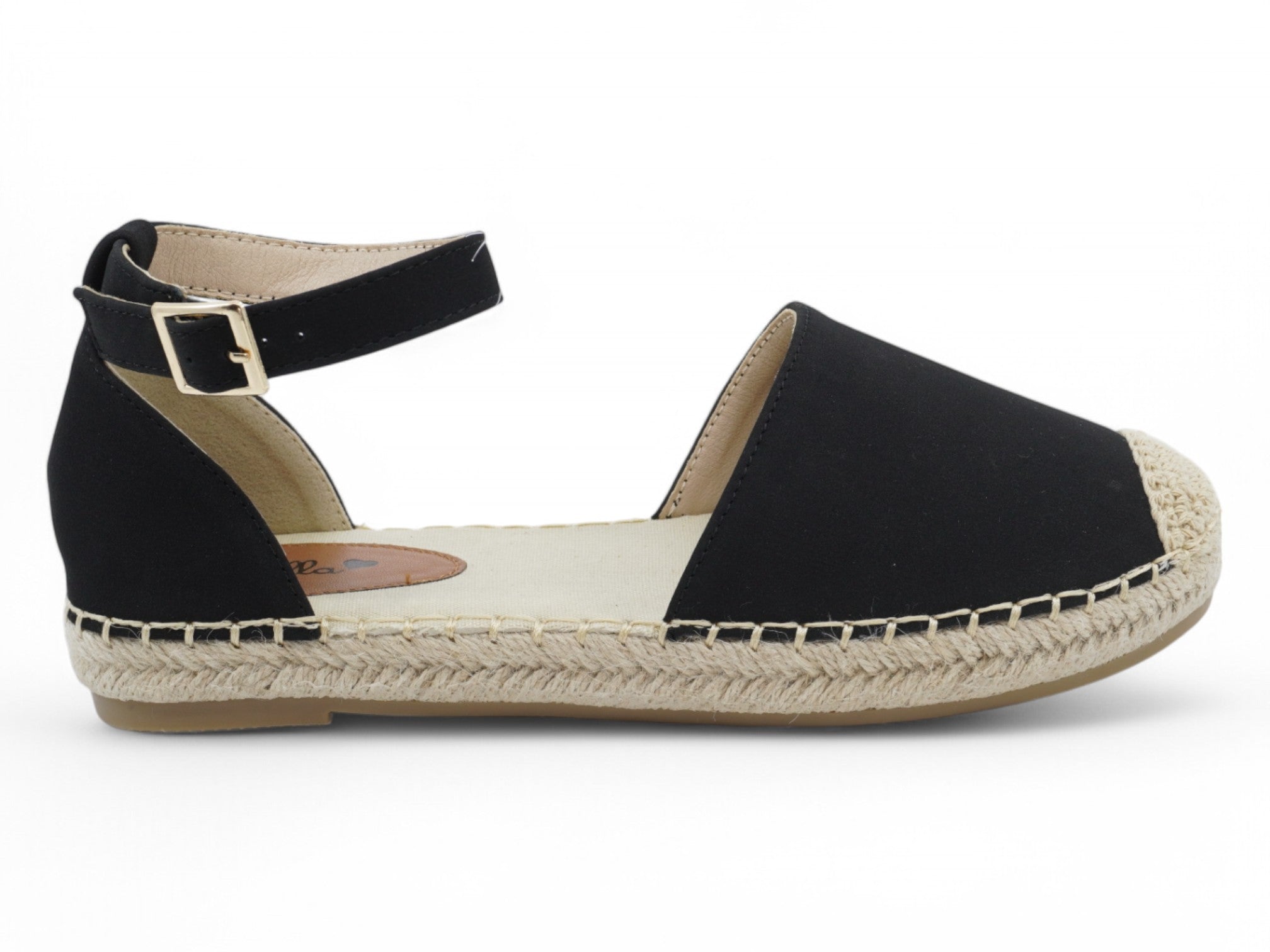 Women's Black Open Shank Shyla Espadrille
