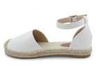 Women's White Open Shank Shyla Espadrille