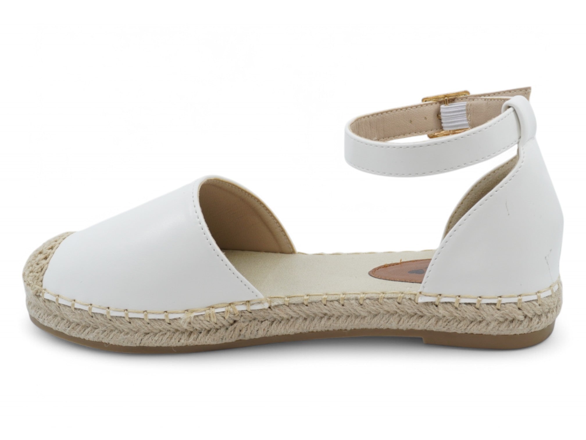 Women's White Open Shank Shyla Espadrille