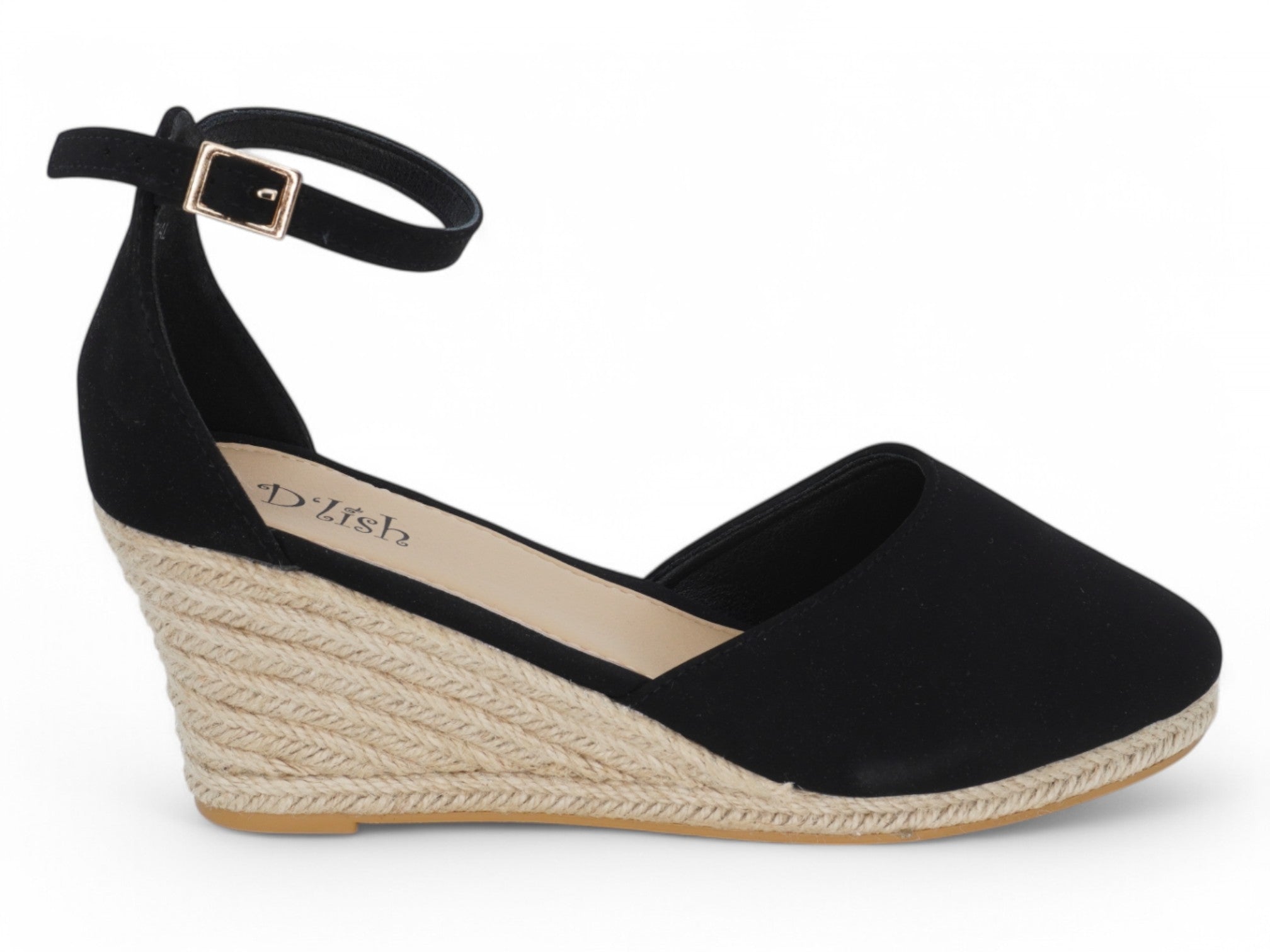 Women's Black Selia Espadrille Wedge
