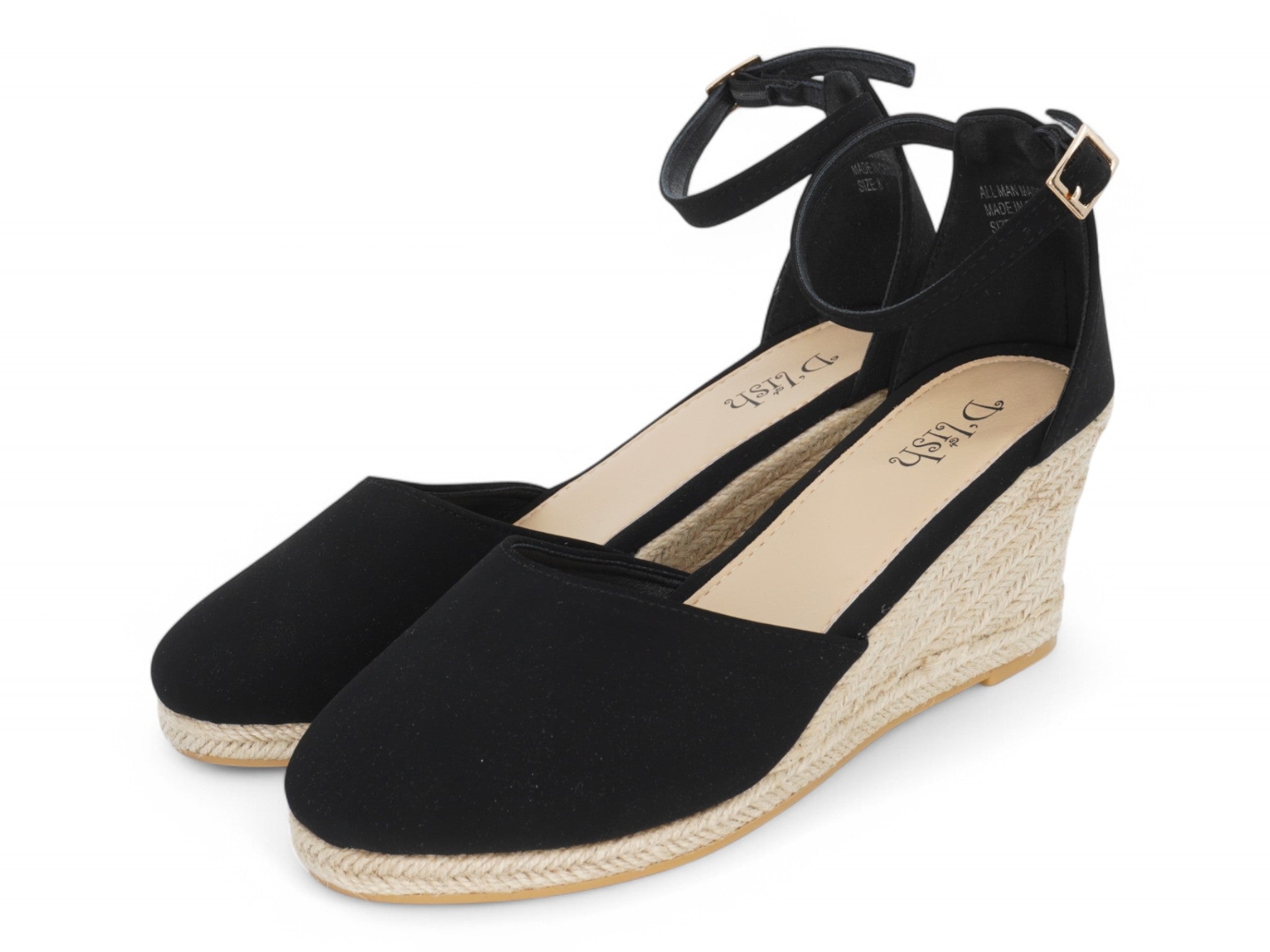 Women's Black Selia Espadrille Wedge