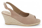 Women's Taupe Sling Back Espadrille Wedge