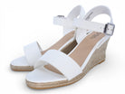 Women's White Espadrille Wedge