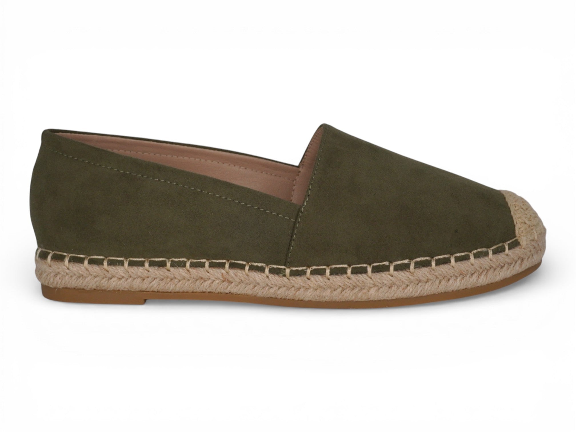 Women's Olive Green Velour Shyla Espadrille