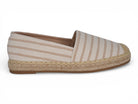 Women's Tan Striped Canvas Espadrille