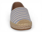 Women's Blue Striped Canvas Espadrille
