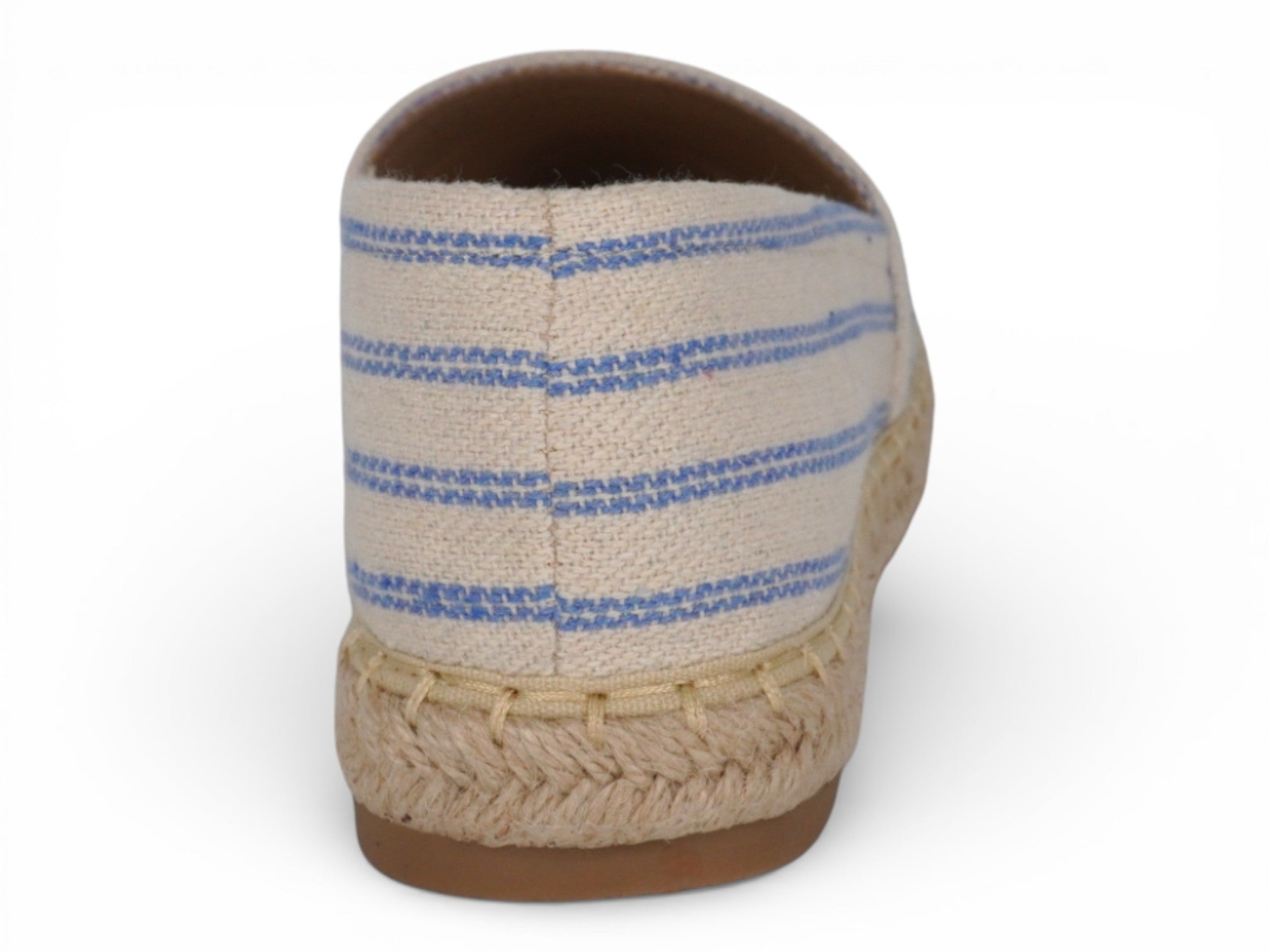 Women's Blue Striped Canvas Espadrille
