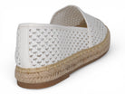 Women's White Weave Espadrille