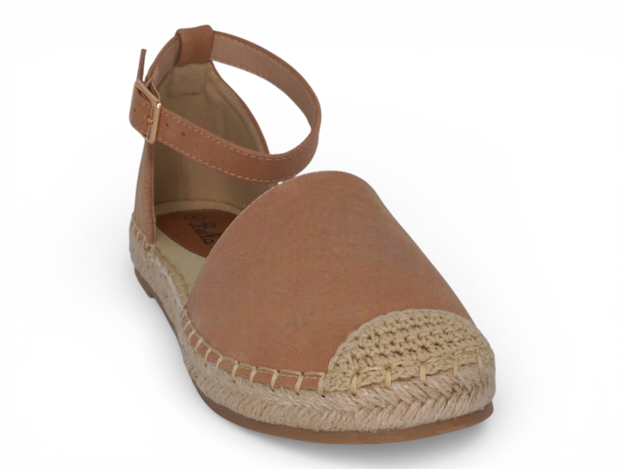 Women's Tan Faux Suede Open Shank Shyla Espadrille