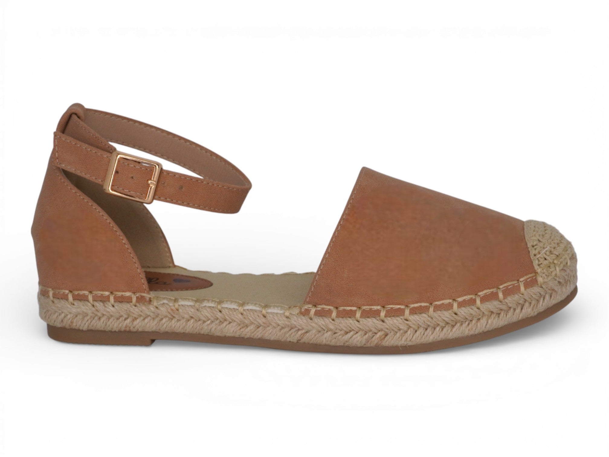 Women's Tan Faux Suede Open Shank Shyla Espadrille