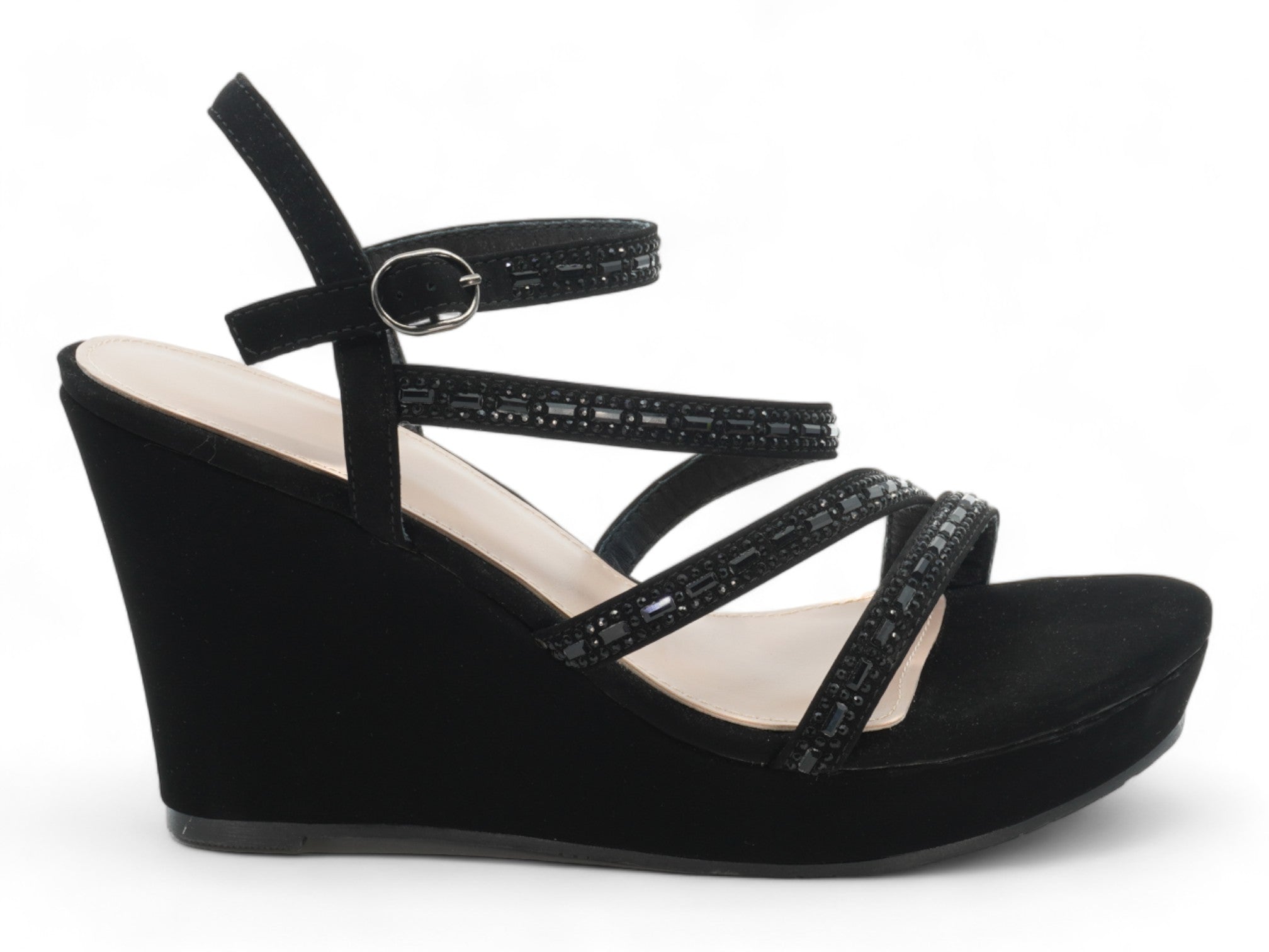 Women's Black Hazel Wedge
