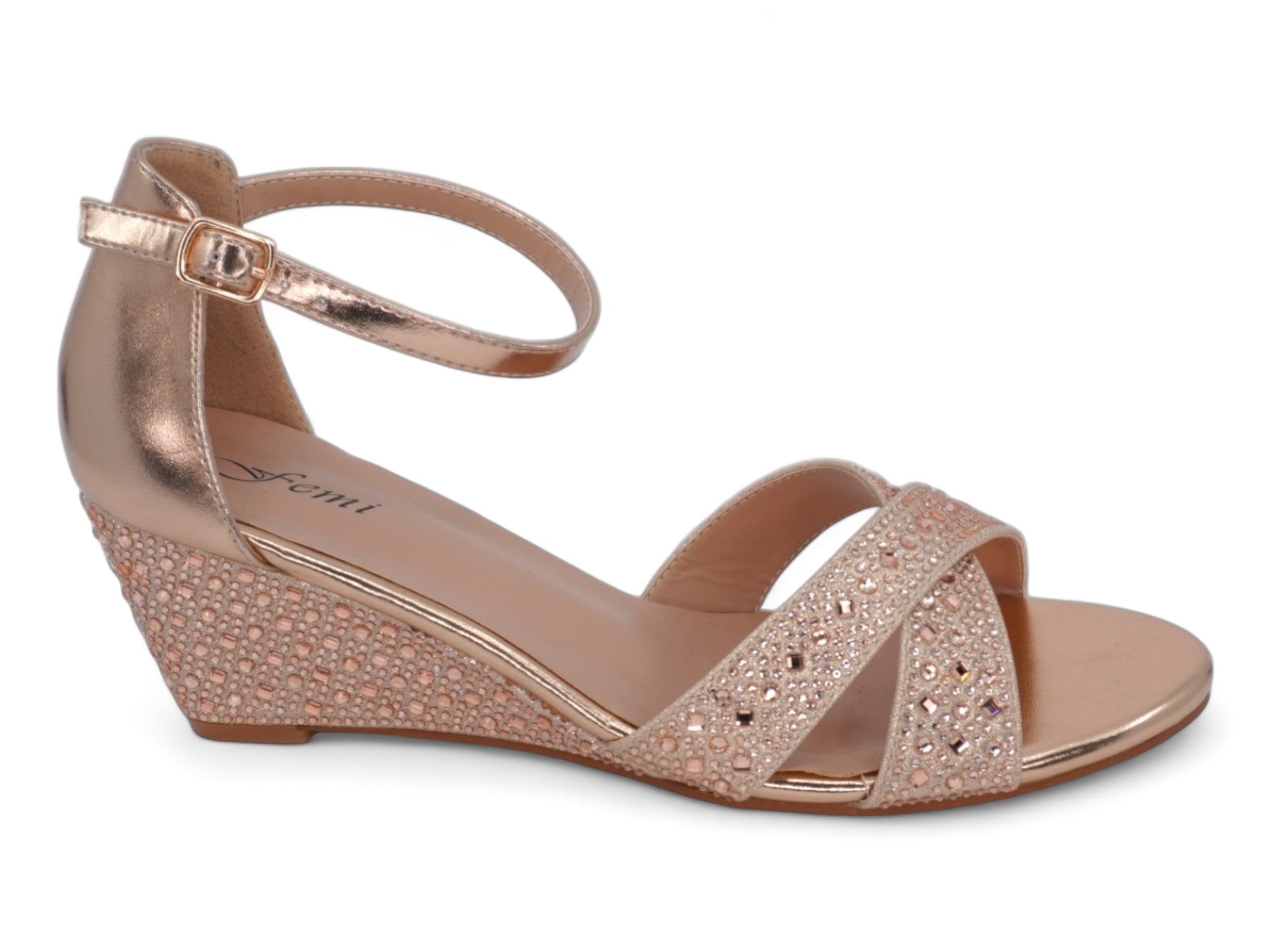 Women's Rose Gold Raven Wedge