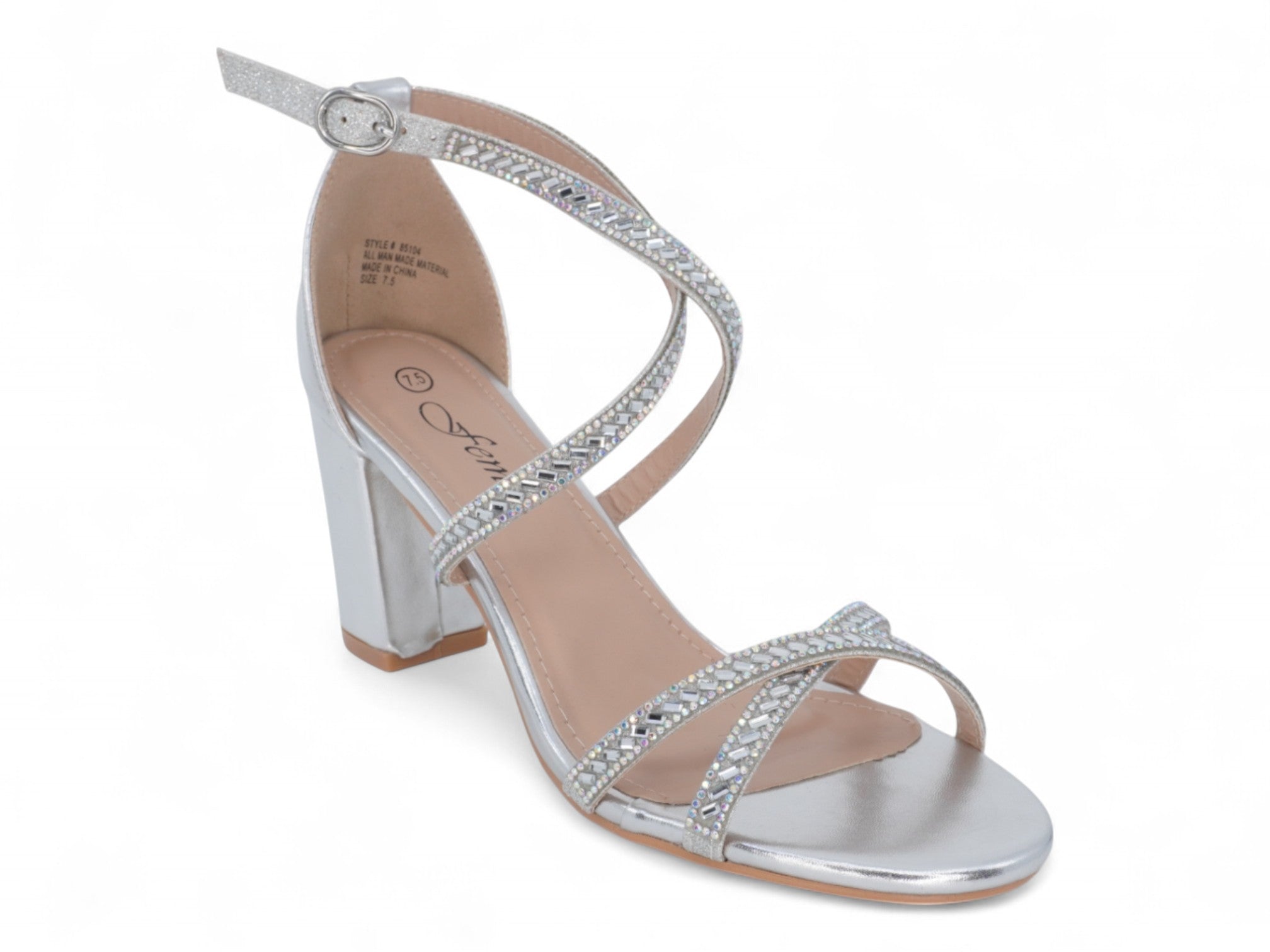 Women's Silver Carly Heel