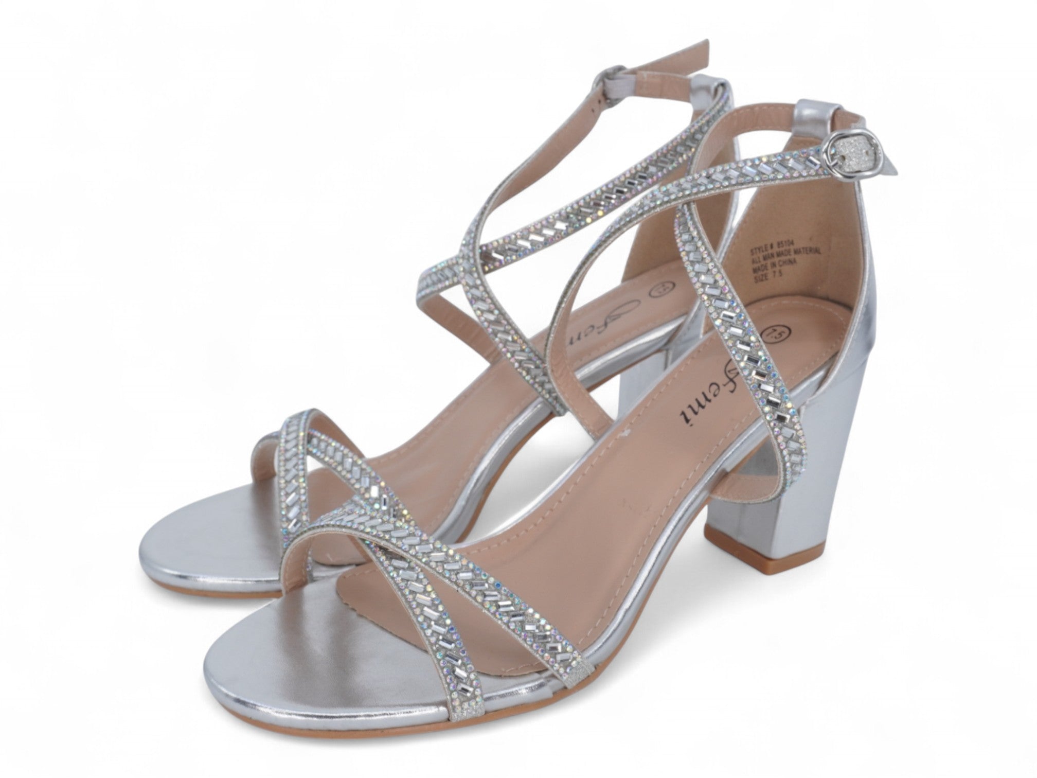 Women's Silver Carly Heel