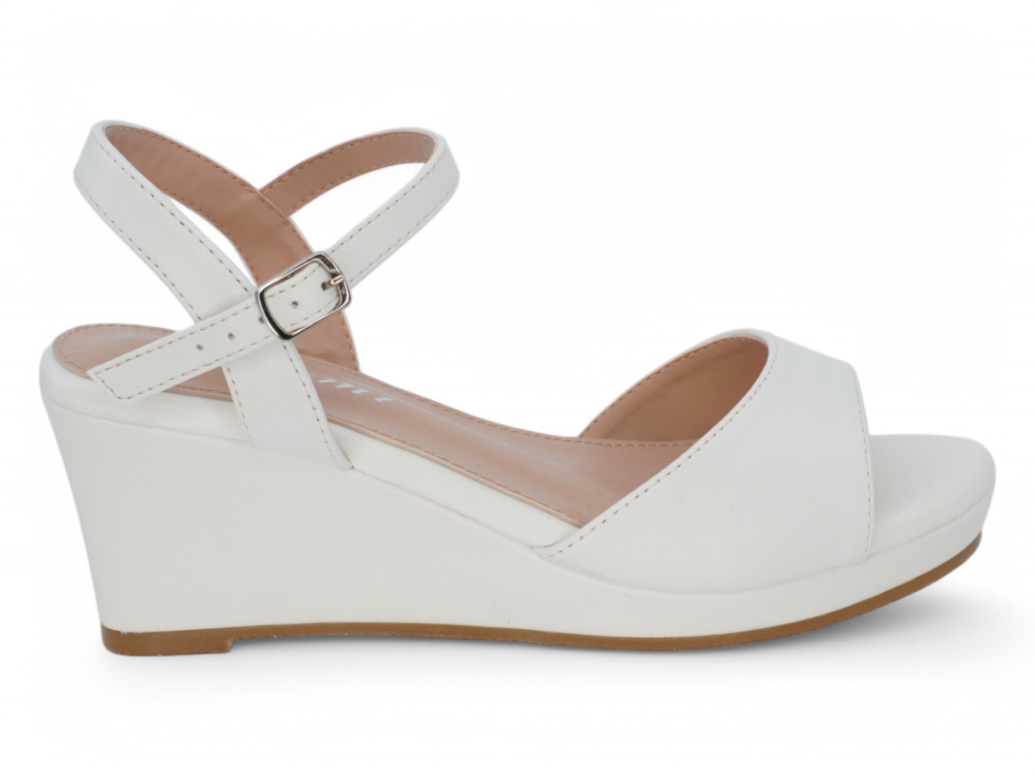 Women's White Leah Wedge
