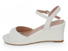 Women's White Leah Wedge