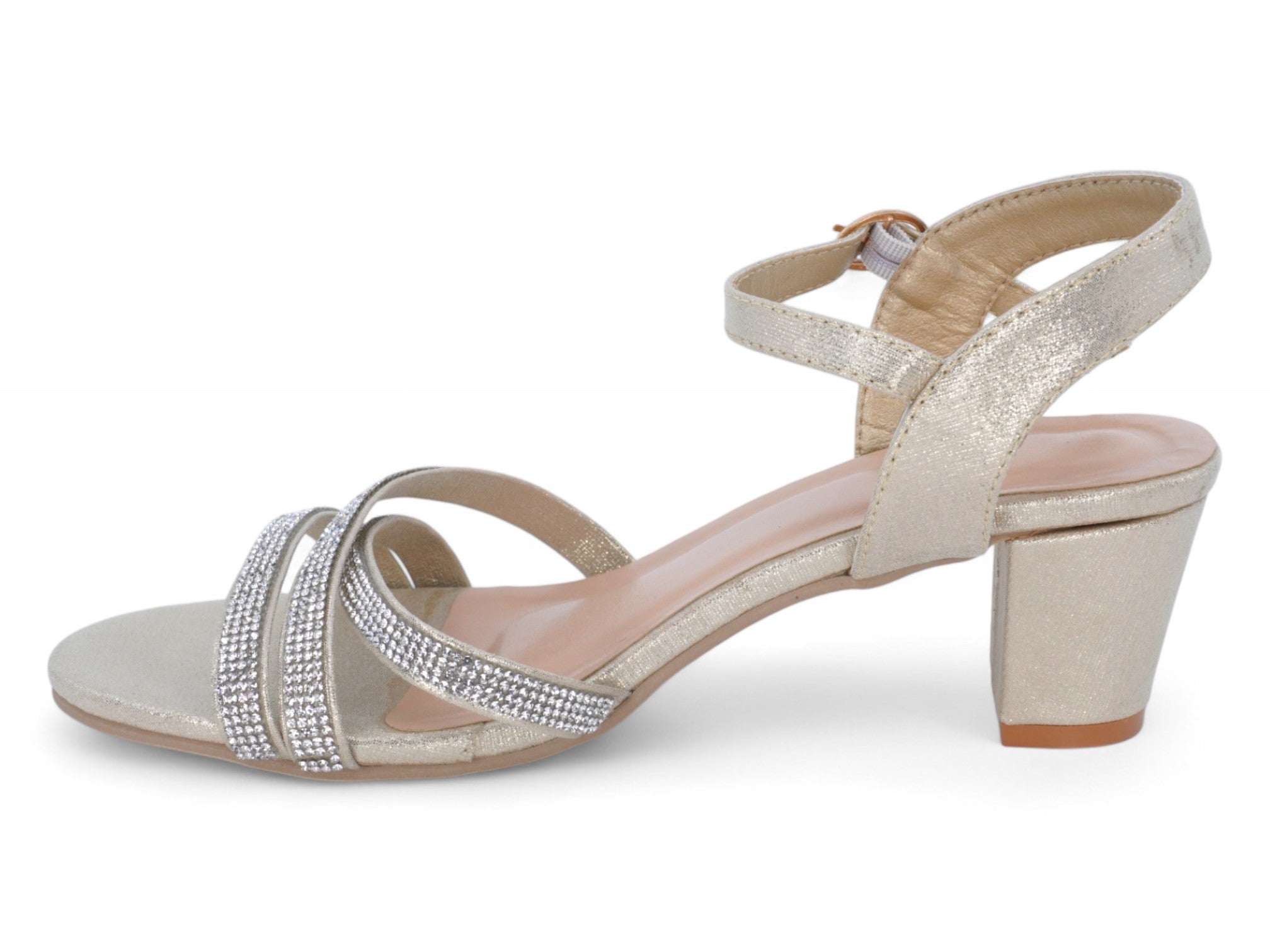 Women's Champagne Jessica Heel