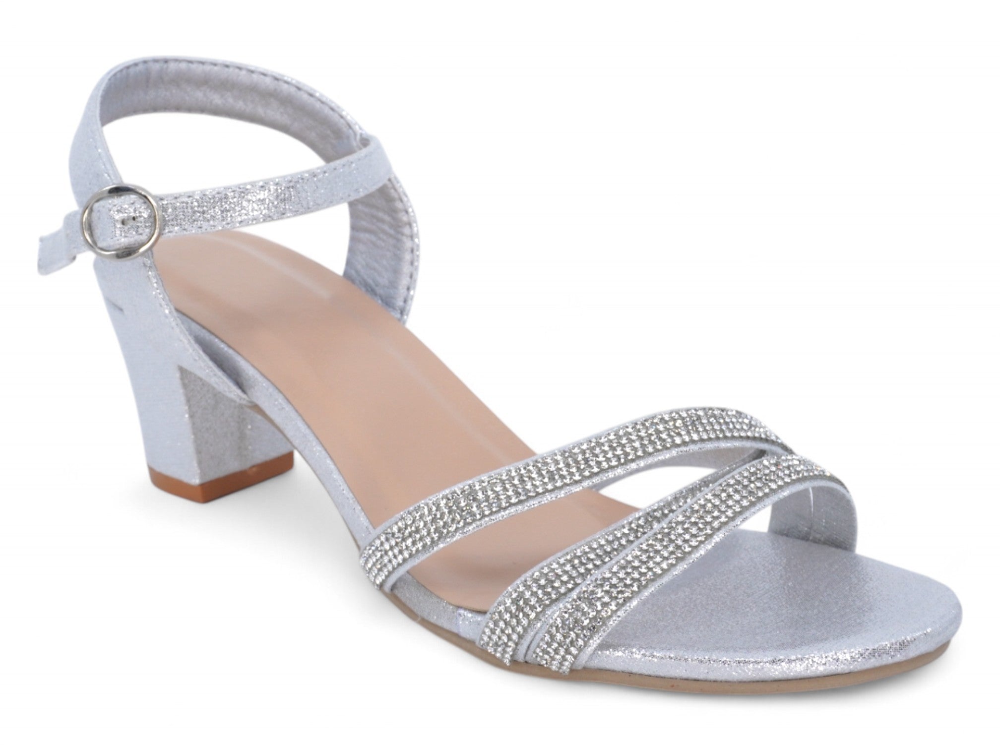Women's Silver Jessica Heel