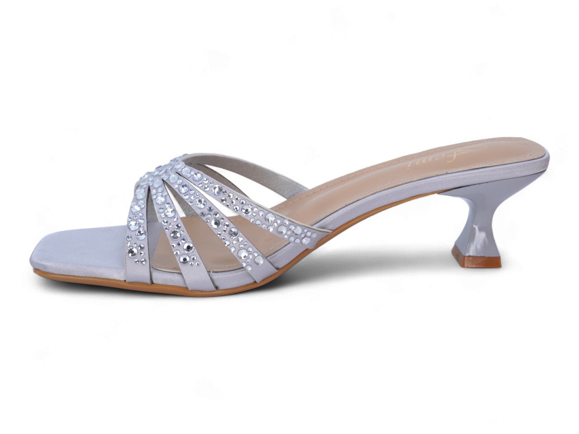 Women's Silver Marceline Kitten Heel