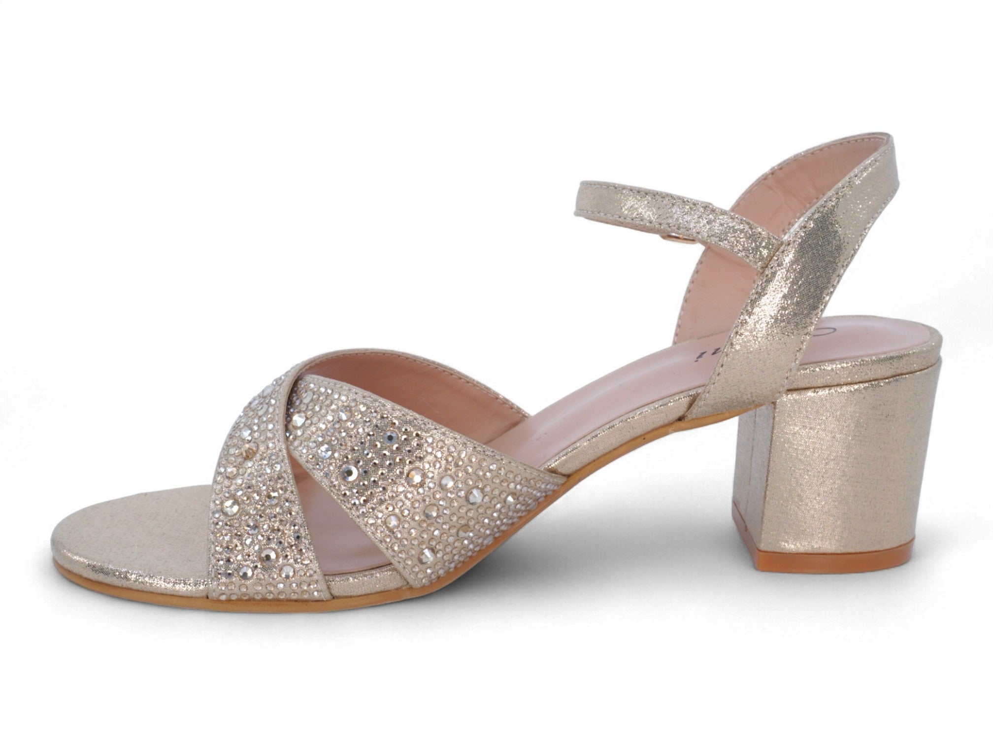 Women's Gold Lavinia Heel