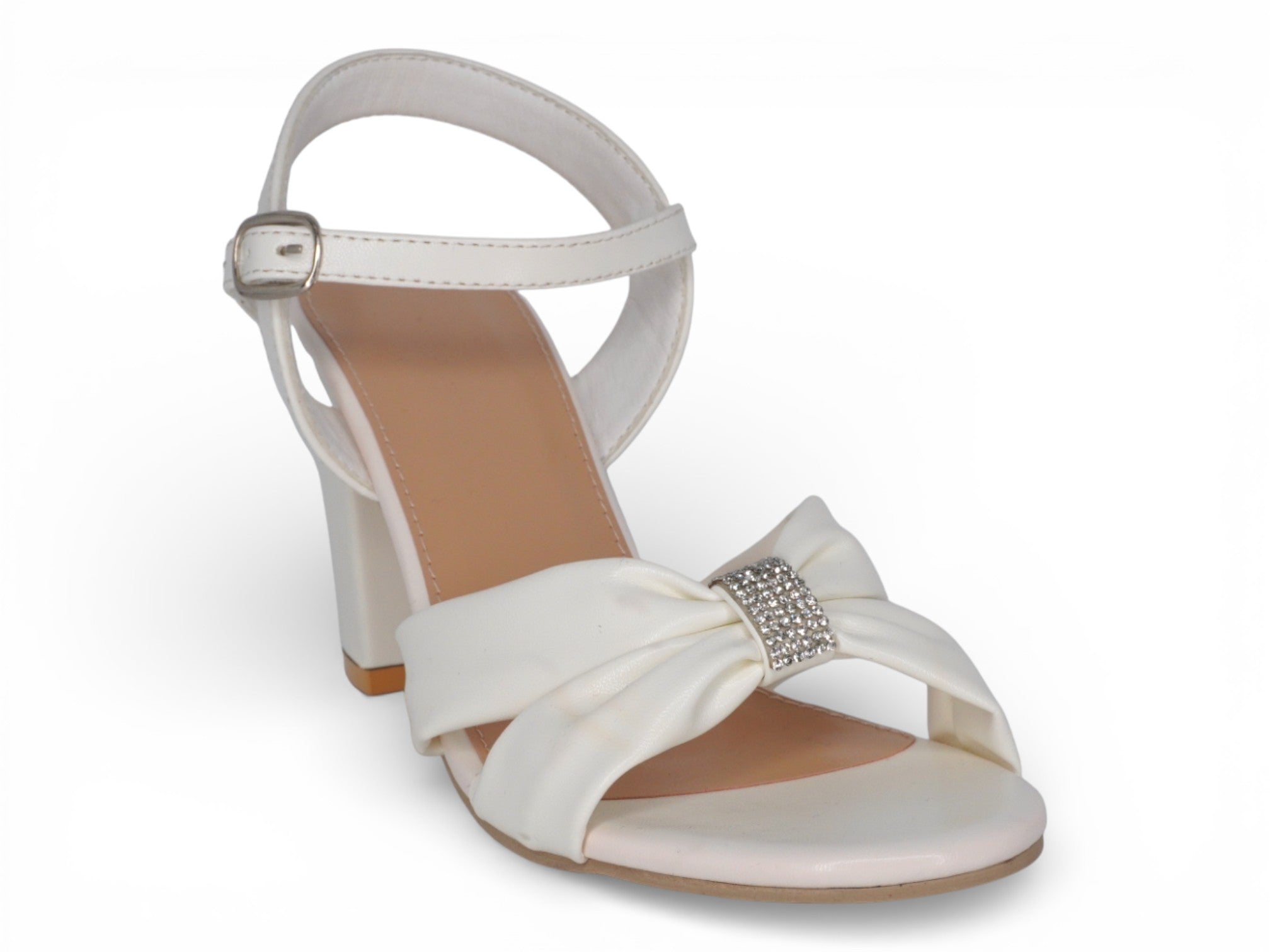 Women's White Summer Heel