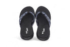 Women's Black & Gray Comfort Flip Flop