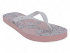 Women's Pink & White Butterfly Flip Flops