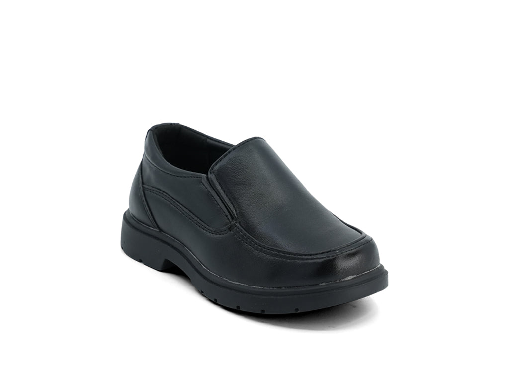 Boys' Black Peter Slip On School Shoe