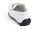 Boys' White Moccasin Slip On