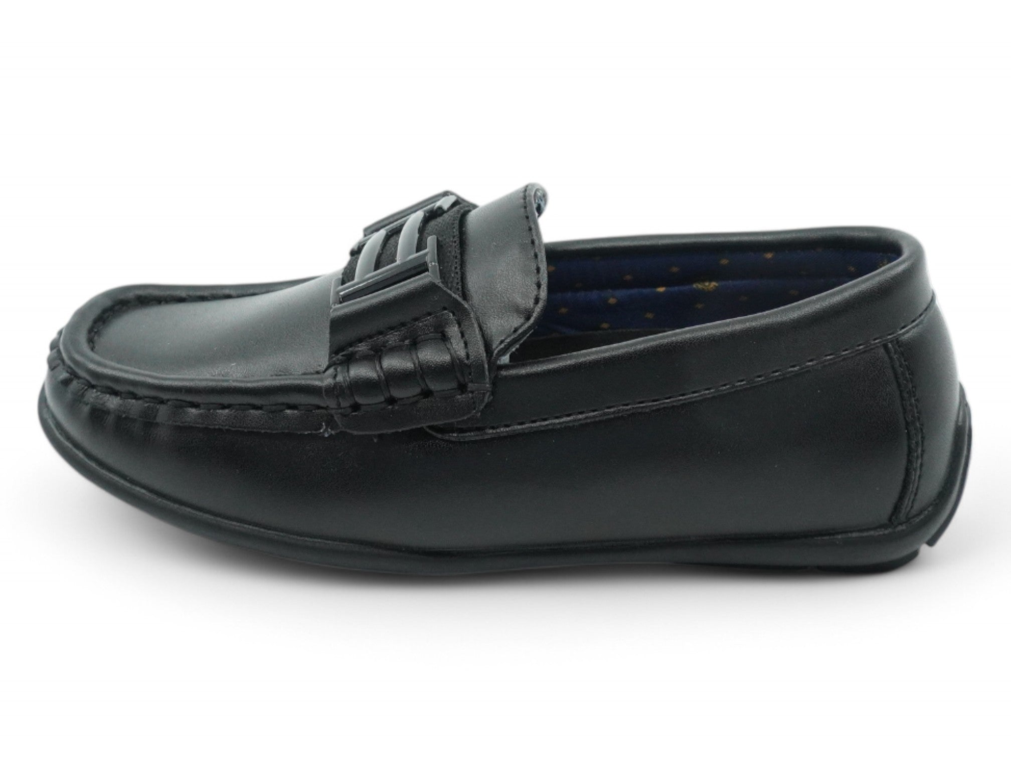 Boys' Black Frances Dress Moccasin