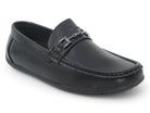 Black Orlan Moccasin Slip On