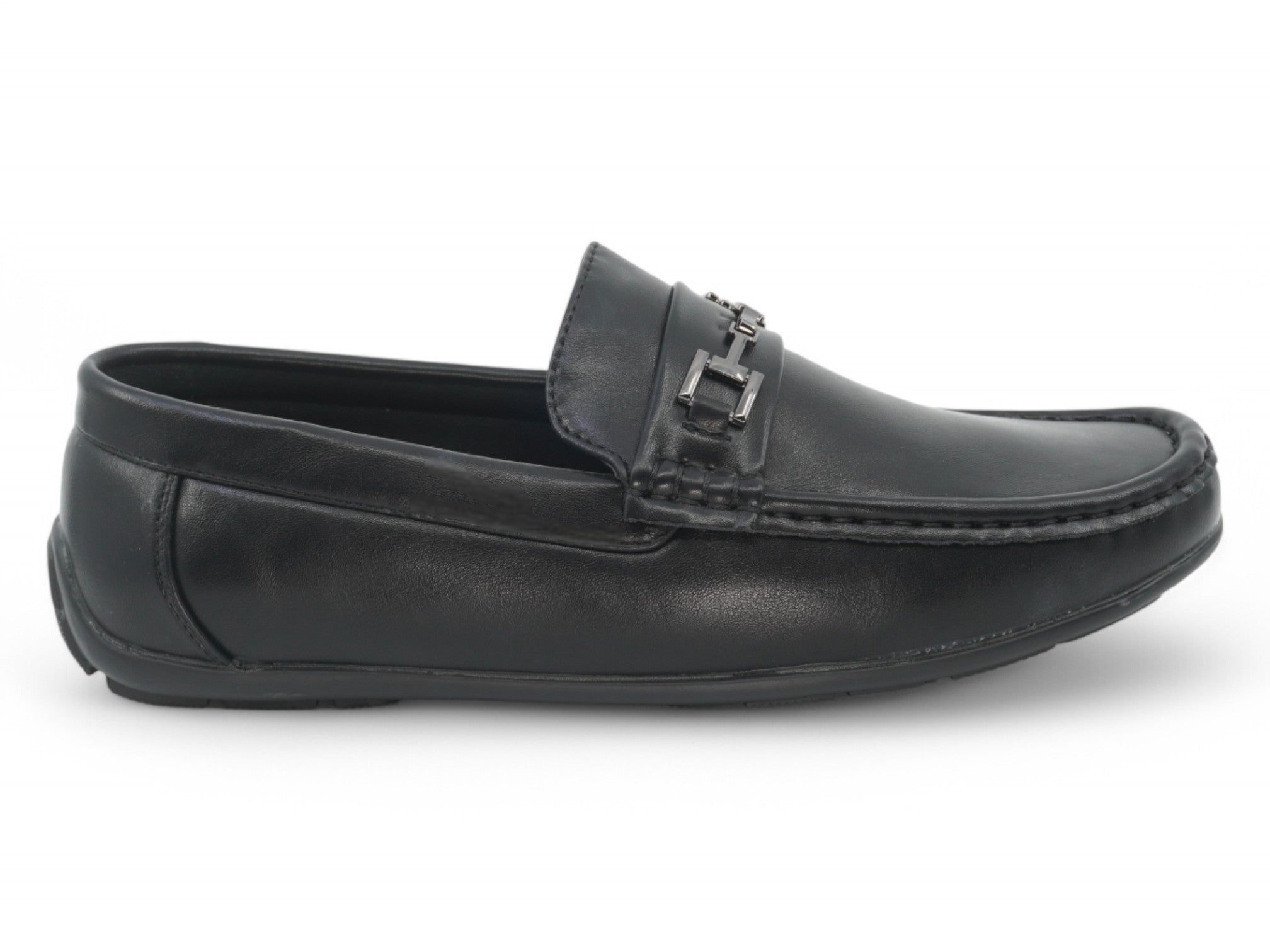 Black Orlan Moccasin Slip On
