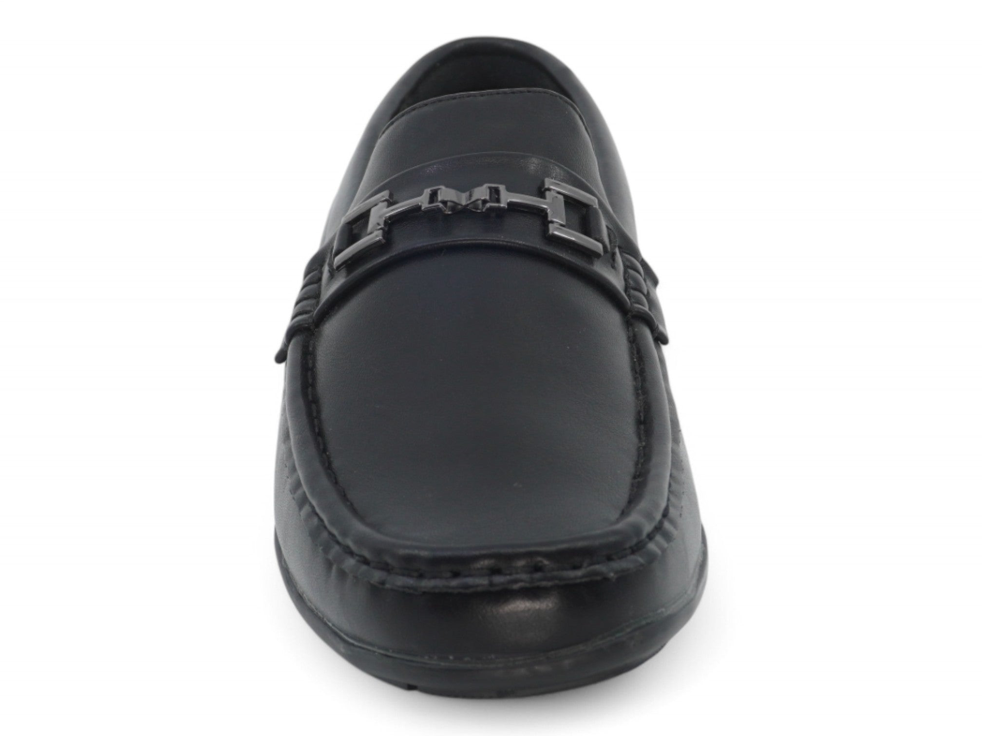 Black Orlan Moccasin Slip On